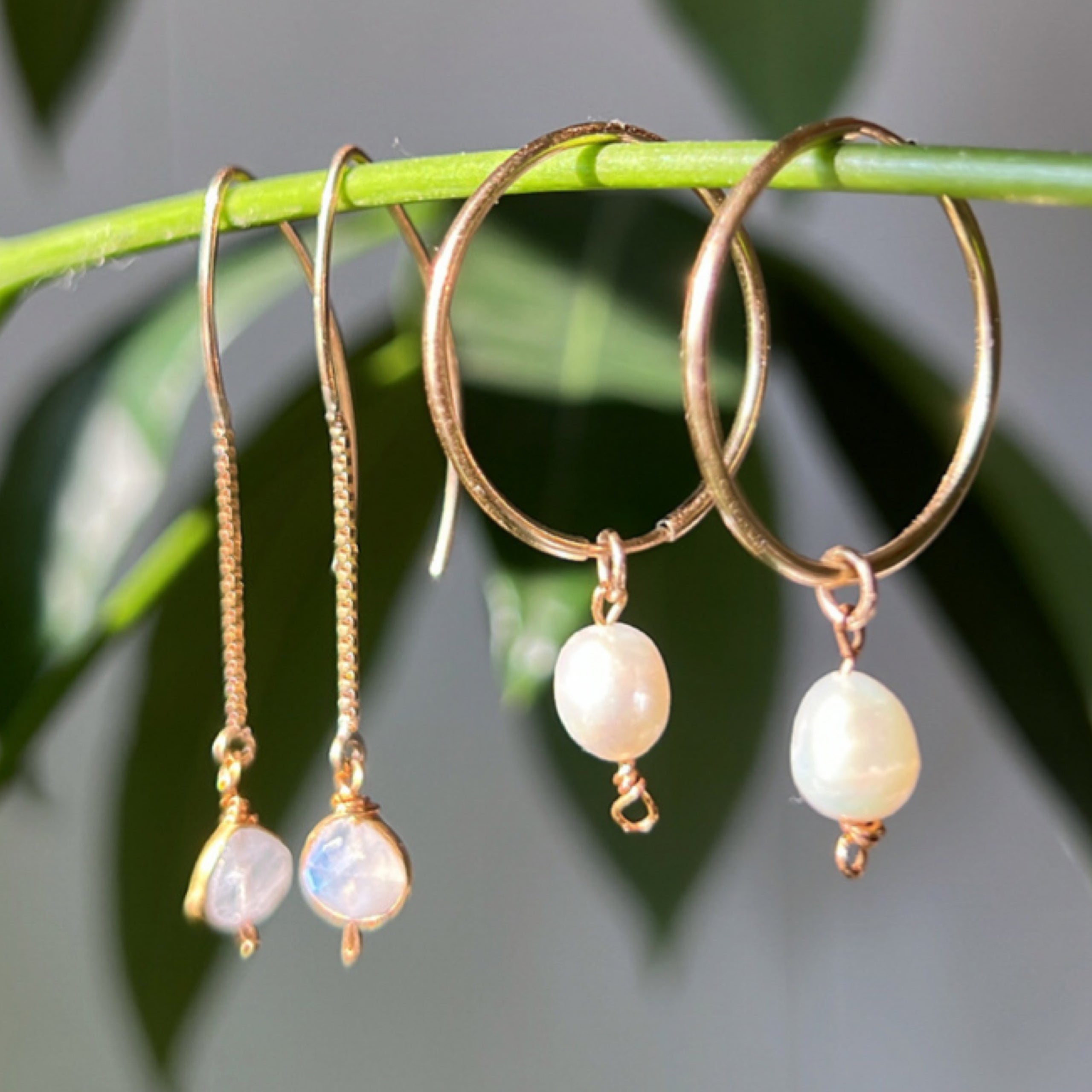 Pearl hoops online